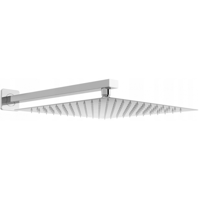 Mexen Slim дъждовна слушалка 30 x 30 см с поддържащо рамо, хром - 79130112-00