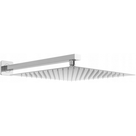 Mexen Slim дъждовна слушалка 30 x 30 см с поддържащо рамо, хром - 79130112-00