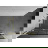 Mexen Kioto+ L стена за душ с рафт Walk-in 100 x 200 cm, черен модел, златно матово - 800-100-123-55-78