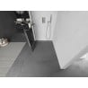 Mexen Kioto+ L стена за душ с рафт Walk-in 90 x 200 см, черен десен, хром - 800-090-123-01-77