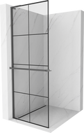 Mexen Kioto+ L душ кабина с рафт Walk-in 70 x 200 см, черен модел, gun metal - 800-070-123-95-77