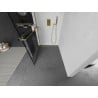 Mexen Kioto+ L душова стена с рафта Walk-in 110 x 200 см, черен десен, златен - 800-110-123-50-77
