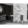 Mexen Kioto+ L душ стена с рафт Walk-in 120 x 200 см, бяла вълна, четкана мед