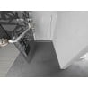 Mexen Kioto+ L стена за душ кабинa с рафт Walk-in 100 x 200 см, бял модел, бял - 800-100-123-20-85