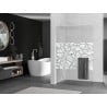 Mexen Kioto+ L стена за душ кабинa с рафт Walk-in 100 x 200 см, бял модел, бял - 800-100-123-20-85