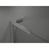 Mexen Kioto+ L душова стена с рафт Walk-in 120 x 200 см, бял модел, хром - 800-120-123-01-85