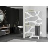 Mexen Kioto+ L душ стена с рафт Walk-in 110 x 200 см, бяла вълна, златна - 800-110-123-50-97