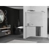 Mexen Kioto+ стенен душ панел с полка Walk-in 80 x 200 см, матов, gun gray шлифован - 800-080-121-66-09