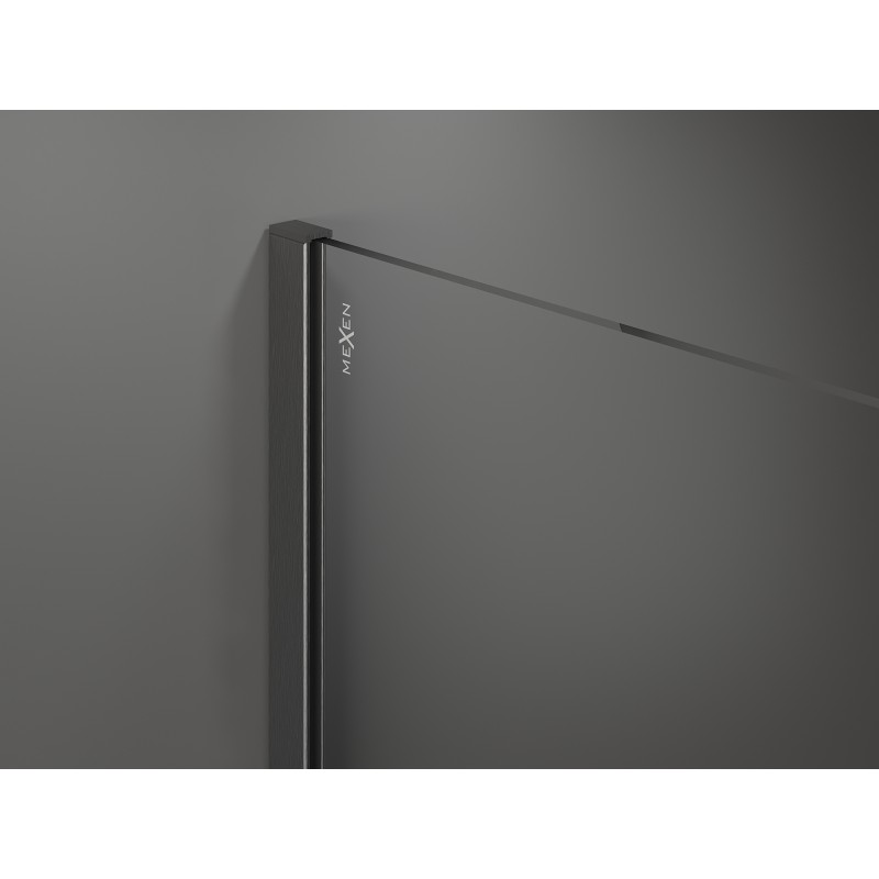 Mexen Kioto+ душ параван с рафт Walk-in 80 x 200 см, райета, gun gray четка - 800-080-121-66-09