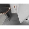 Mexen Kioto+ стена за душ с рафт Walk-in 120 x 200 см, матово, четкан мед - 800-120-121-65-09