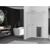 Mexen Kioto+ стената за душ Walk-in 110 x 200 см, прозрачно стъкло, сатенен никел - 800-110-121-97-09