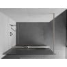 Mexen Kioto+ стената за душ Walk-in 110 x 200 см, прозрачно стъкло, сатенен никел - 800-110-121-97-09