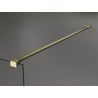 Mexen Kioto+ душова стена с рафт Walk-in 100 x 200 см, прозрачен, златист brushed - 800-100-121-55-09