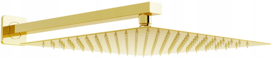 Mexen Slim дъждовалка 30 x 30 см с душ рамо, златно - 79130112-50
