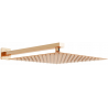Mexen Slim дъждовен душ 30 x 30 см с душ рамо, розово злато - 79130112-60