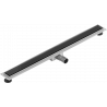 Mexen Flat MGB отток линейный 90 см, черное стекло - 1026090-15