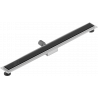 Mexen Flat MGB отток линейный 90 см, черное стекло - 1026090-15