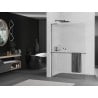 Mexen Kioto+ L душ кабина с рафт Walk-in 80 x 200 см, стъкло, gun gray четкан - 800-080-123-66-09