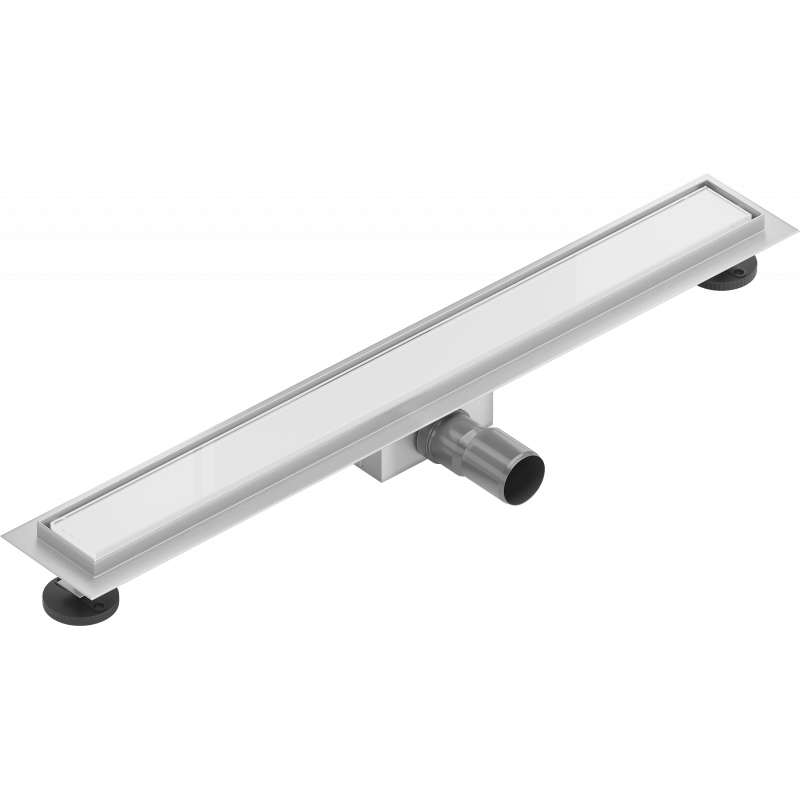 Mexen Flat MGW линеен дренаж 60 cm, бяло стъкло - 1027060-15