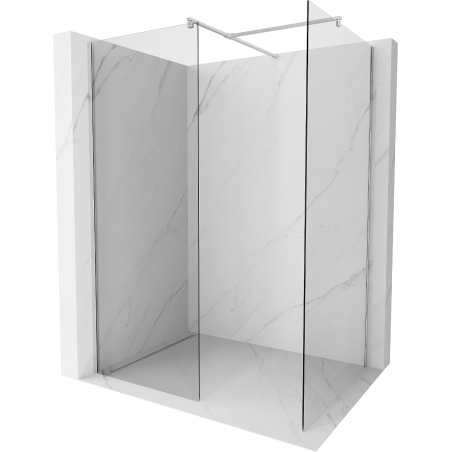 Mexen Kioto стена за душ Walk-in 85 x 70 см, прозрачен, хром - 800-085-202-01-00-070