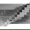 Mexen Kioto Walk-in душ панел 95 x 80 см, прозрачен, хром - 800-095-202-01-00-080