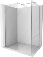 Mexen Kioto преграда за душ Walk-in 90 x 90 см, прозрачен, хром - 800-090-202-01-00-090