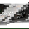 Mexen Kioto+ L душова стена с рафт Walk-in 70 x 200 см, бяла шарка, розово злато - 800-070-123-60-85