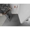Mexen Kioto+ L душ кабина с полка Walk-in 90 x 200 см, бял модел, розово злато - 800-090-123-60-85