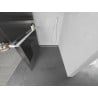Mexen Kioto+ душова стена с полка Walk-in 130 x 200 см, прозрачен, бял - 800-130-121-20-09