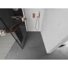Mexen Kioto+ L стена за душ с полка Walk-in 100 x 200 см, черен модел, розово злато - 800-100-123-60-70