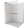 Mexen Kioto+ L душ кабина с рафт Walk-in 90 x 200 см, матово, четкан бронз - 800-090-123-65-09