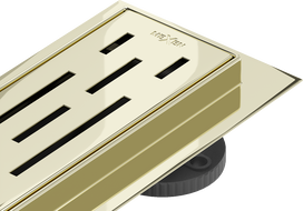 Mexen Flat M01 отвод линейни 100 см, златен - 1520100-15