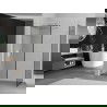 Mexen Kioto душ кабина Walk-in 140 x 120 см, черен модел, бял - 800-140-202-20-70-120