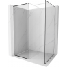 Mexen Kioto душ стена Walk-in 120 x 80 см, черна рамка, бяла - 800-120-202-20-70-080