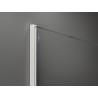 Mexen Kioto душ стена Walk-in 120 x 80 см, черна рамка, бяла - 800-120-202-20-70-080