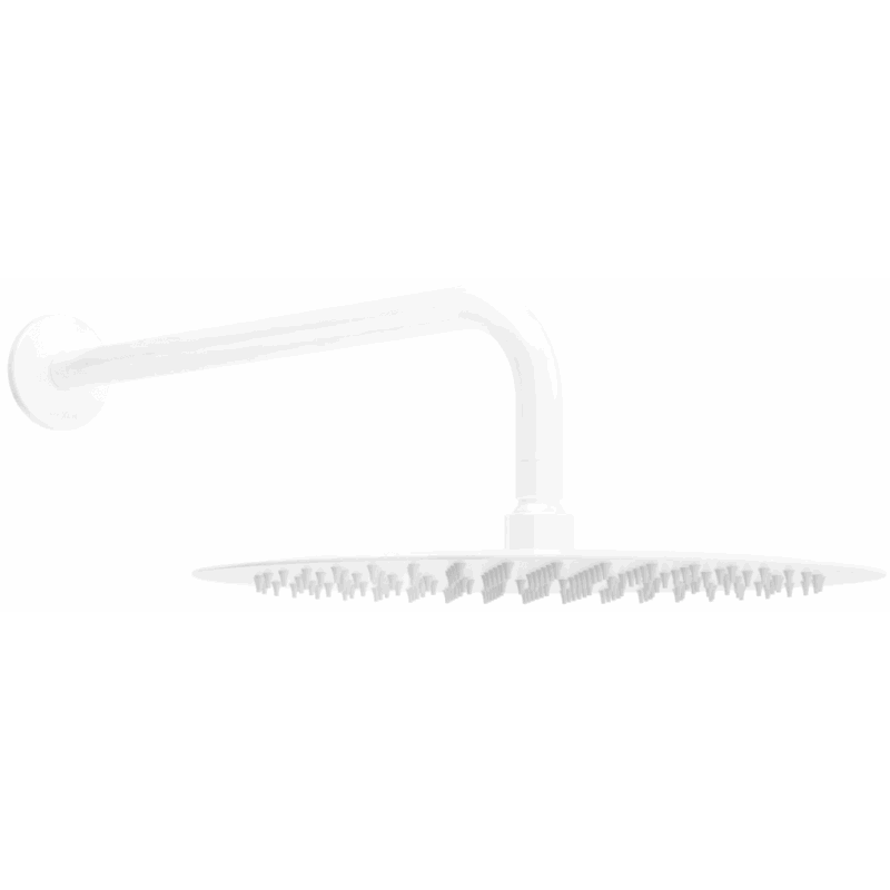 Mexen Slim душ пита 30 см с рамо за душ, бяла - 79230211-20