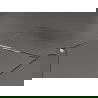 Mexen Kioto стена за душ Walk-in 80 x 80 см, черен мотив, хром - 800-080-202-01-70-080