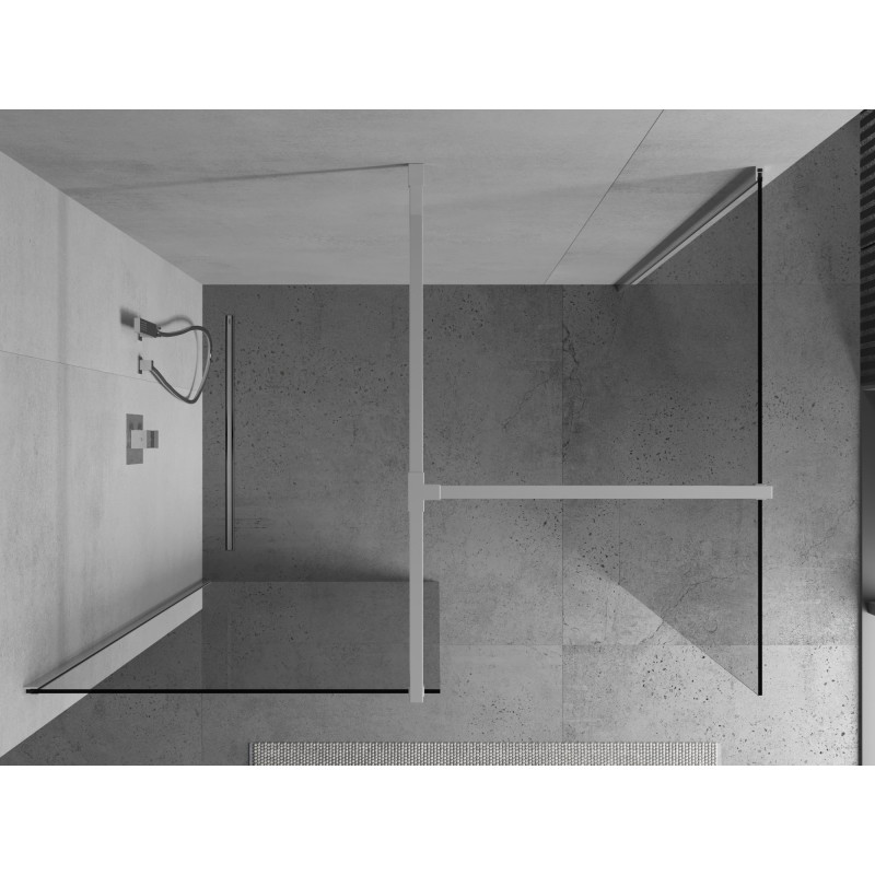 Mexen Kioto Душ преграда Walk-in 140 x 80 см, прозрачна, хром - 800-140-202-01-00-080
