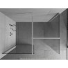 Mexen Kioto Душ преграда Walk-in 140 x 80 см, прозрачна, хром - 800-140-202-01-00-080