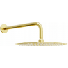 Mexen Slim 30 см дъждовен душ с душ рамо, злато - 79230211-50