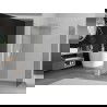 Mexen Kioto стена за душ 110 x 90 см, прозрачна, бяла - 800-110-202-20-00-090