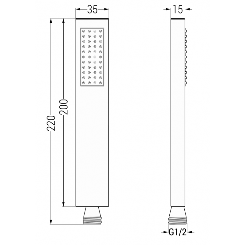 Mexen Cube DR02 вграден душ комплект с душ глава 30 см, хром - 77502DR0230-00