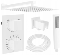 Mexen Cube DR02 вграден душ комплект с душ глава 30 см, бял - 77502DR0230-20