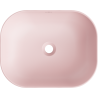 Mexen Rosa Монтирана върху плот мивка 50 x 40 см, розов мат - 21095044