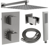 Mexen Cube DR02 вграден душ комплект с душ глава 25 см, графит - 77502DR0225-66