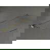 Mexen Kioto-R заоблена душ стена Walk-in 90 x 200 cm, прозрачно 8 mm, злато - 800-090-101-50-06