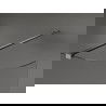 Mexen Kioto заоблени стени за душ Walk-in 100 x 200 см, прозрачно 8 мм, gun metal - 800-100-101-95-06