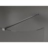 Mexen Kioto заоблена душова стінка Walk-in 140 x 200 см, прозора 8 мм, gun metal - 800-140-101-95-06