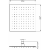 Mexen Cube DR02 подзяден душов комплект с душ глава 25 см, розово злато - 77502DR0225-60