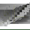 Mexen Kioto стена за душ Walk-in 95 x 70 см, прозрачен, златист мат - 800-095-202-55-00-070
